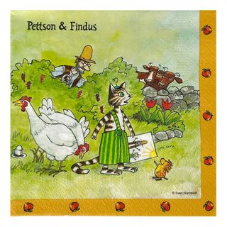 Servietter Hønsene Pettson & Findus