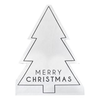 Servietter Juletræ Merry Christmas