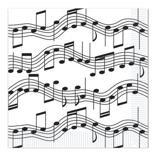 Servietter Musik Noder