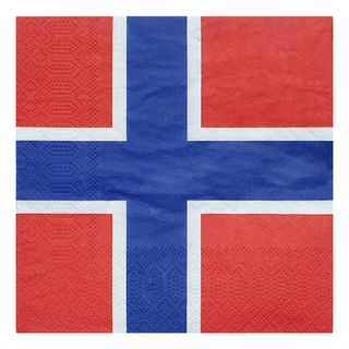 Servietter Norsk Flag