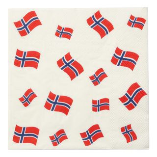 Servietter Norske Flag