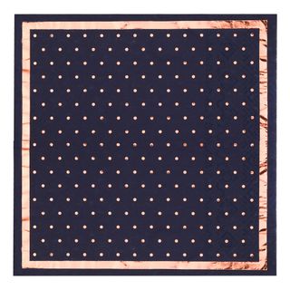 Servietter Prikkede Navy/Rosaguld