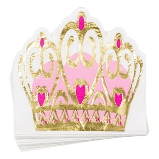 Servietter Prinsessekrone Lyserød