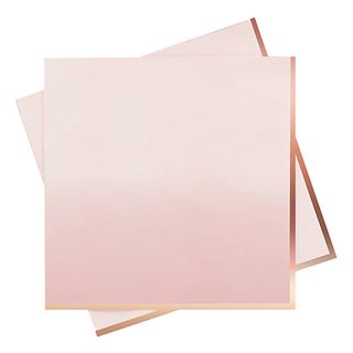 Servietter Rosaguld/Lyserød Ombre
