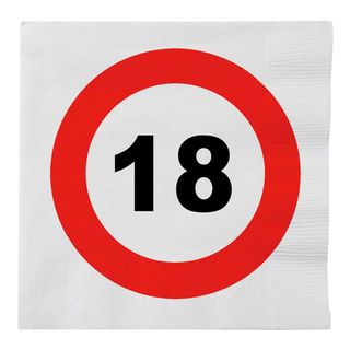 Servietter Trafikskilt 18