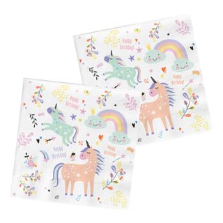 Servietter Unicorns & Rainbows