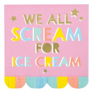 Servietter We All Scream For Ice Cream