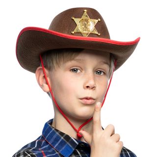 Sheriffhat Brun til Børn