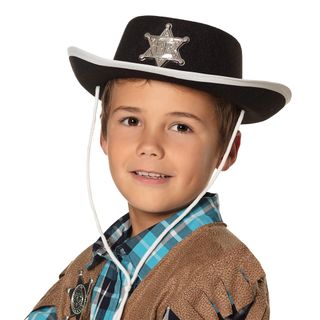 Sheriffhat Sort til Børn