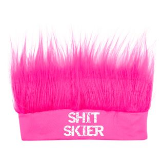 Shit Skier Pandebånd med Hår Neonlyserød