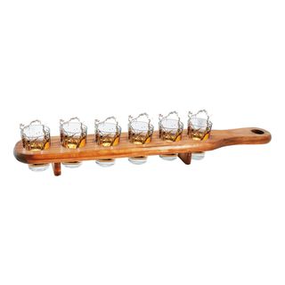 Shotglas på Bræt