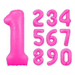 Neonpink talballon