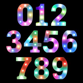Tal med LED-Belysning RGB