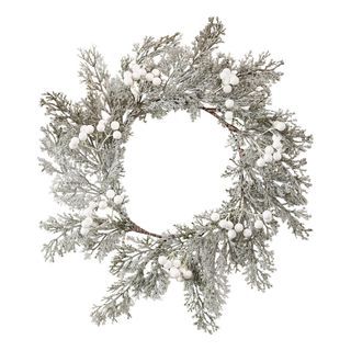 Sølvfarvet Julekrans Dækkeservietter