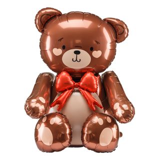 Siddende Bamse Folieballon