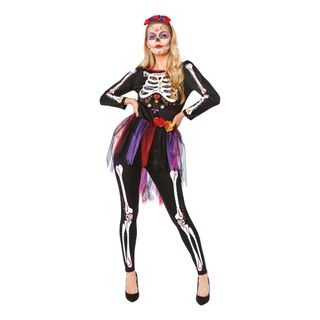 Skelet Damekostume