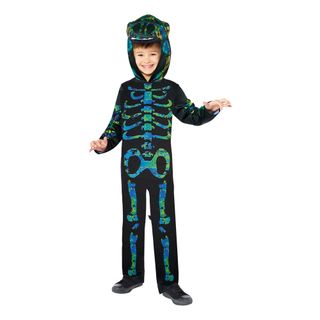 Skelet Dino Børnekostume