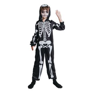 Skelet Jumpsuit Børnekostume