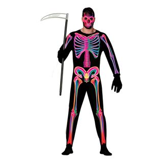 Skelet Neon Herre Kostume