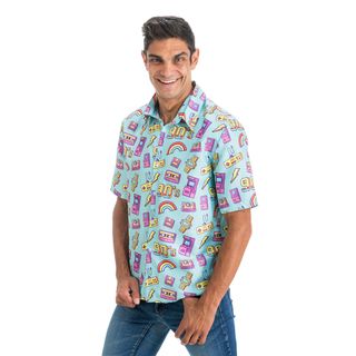 Skjorte 90's Blå