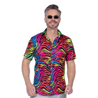 Skjorte Zebra Neon Herre