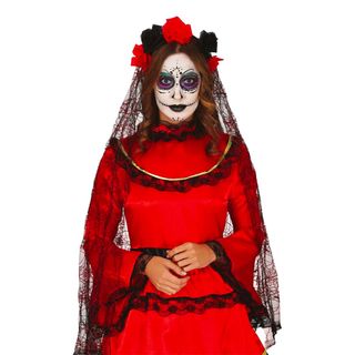 Slør med Roser Day of the Dead
