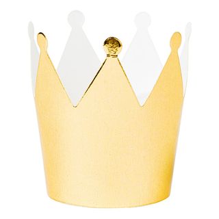 Papdekoration Krone Guld