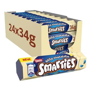 Smarties White Chocolate Tube Økonomipakke