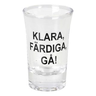 Kirkas snapsilasi Valmiina Paikoillanne Hep