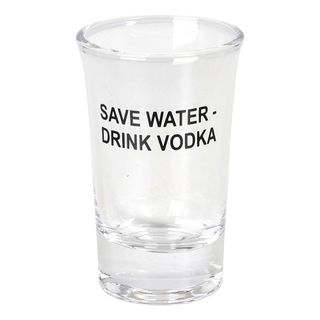 Snapseglas Save Water Drink Vodka