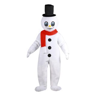 Snögubbe Maskot Deluxe Maskeraddräkt
