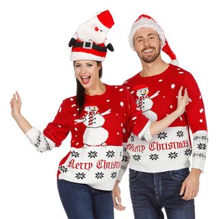 Snemand Rød Juletrøje