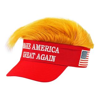 Solskærm med hår Make America Great Again