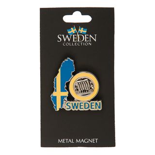 Souvenir Sweden Kort Magnet