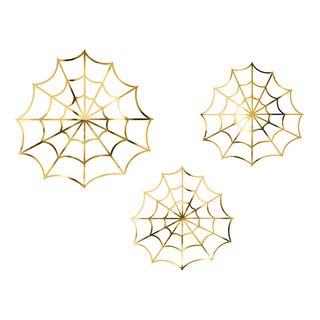 Spindelvæv Guld Metallic Dekoration