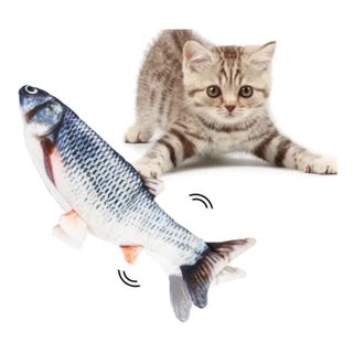 Sprællende Fisk Kattelegetøj
