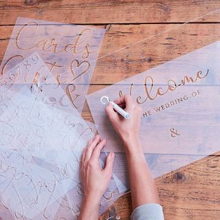 Stencils Bryllup