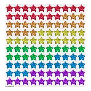 Stickers Stjerner Holografiske Farvemix