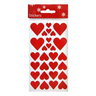Stickershjerter Røde