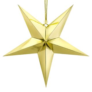 Stjerne i Pap Guld Metallic