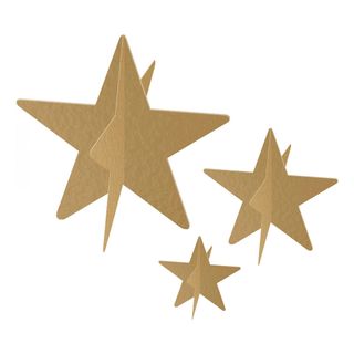 Stjerner Guld Bordpynt