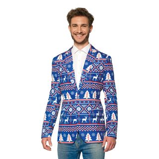 Suitmeister Christmas Blue Nordic Dressjakke