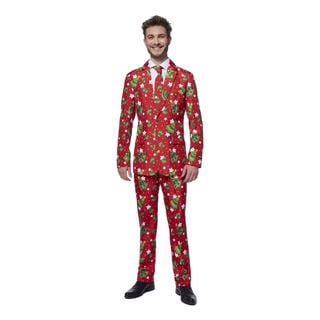 Suitmeister Christmas Trees Stars Rødt Jakkesæt