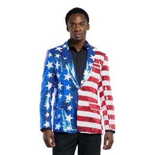 Suitmeister Stars & Stripes Paljett-dressjakke