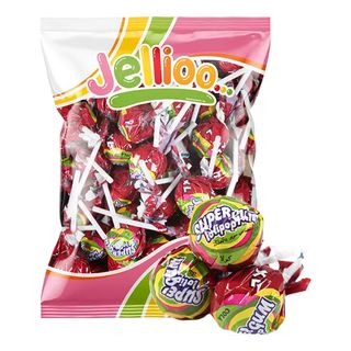 Jellioo Super Gum Lollipop Cola Økonomipakke