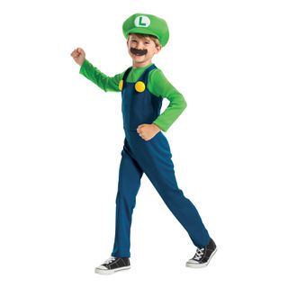 Super Mario Luigi Børnekostume