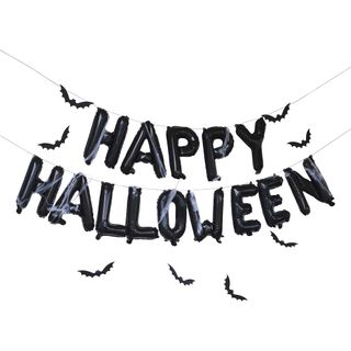 Sort Ballonguirlande Halloween