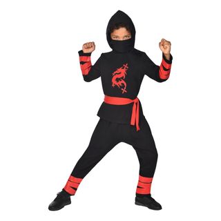 Sort Ninja Børnekostume