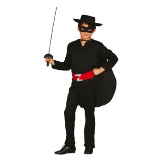 Sortklædt Bandit Børnekostume