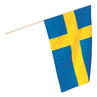Svenske Flag på Pind Stor